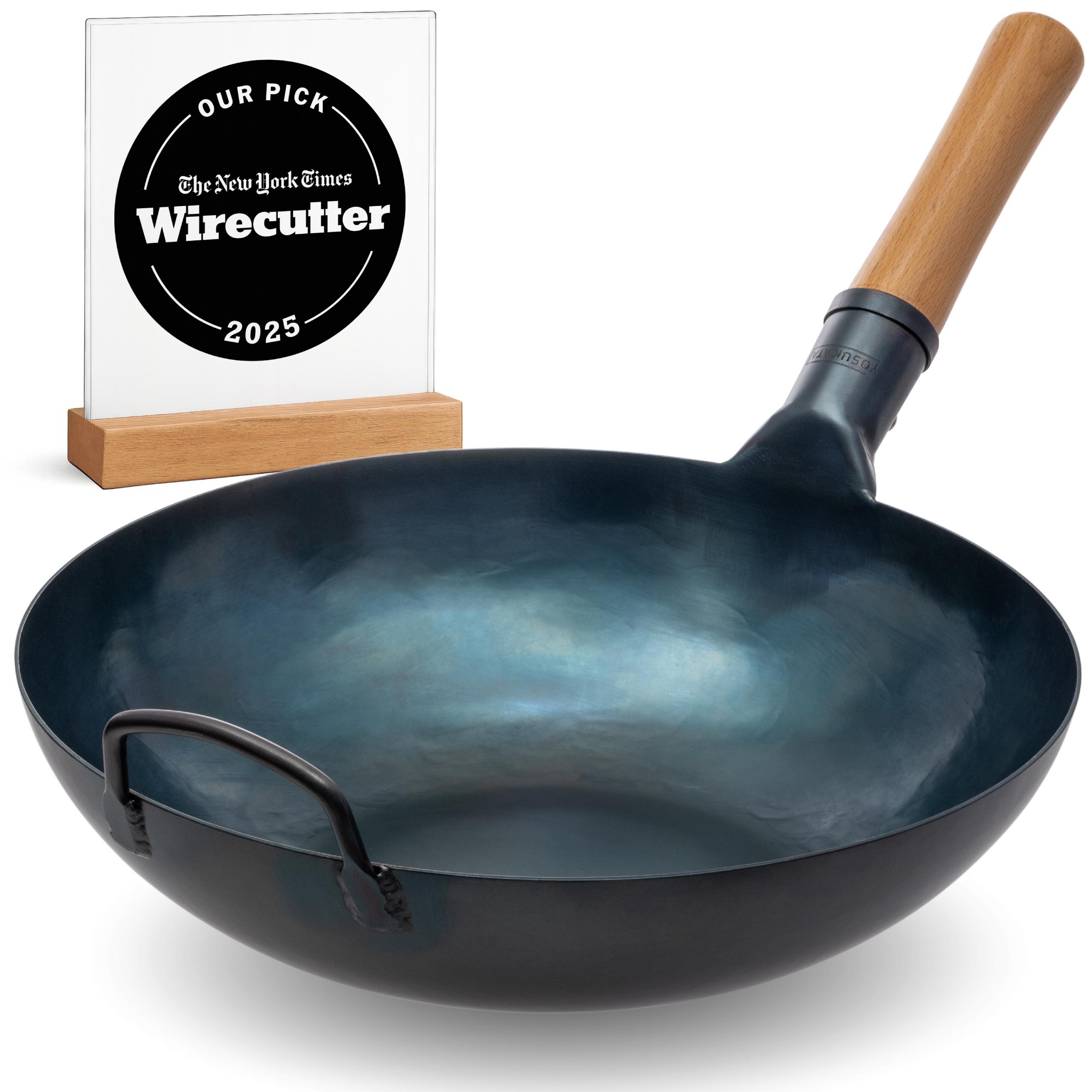 YOSUKATA Flat Bottom Wok Pan